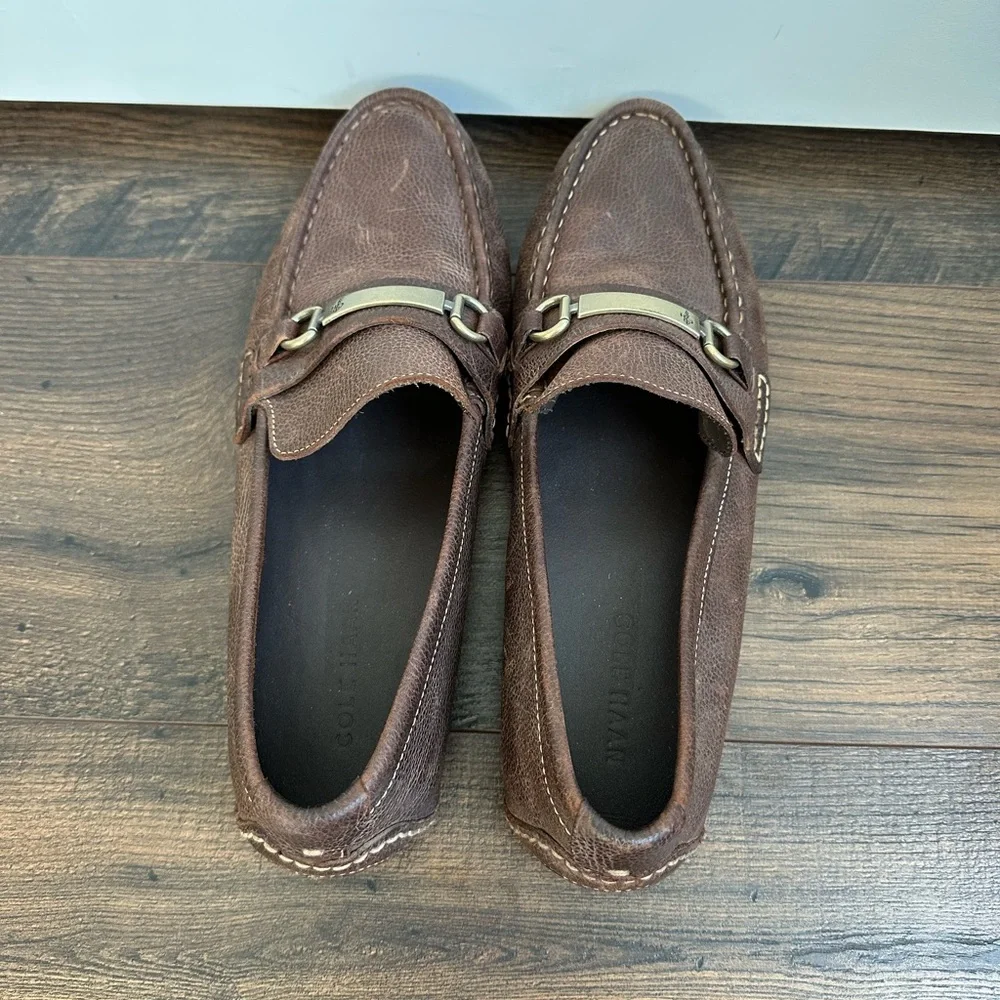 Cole Haan Mens Somerset Bit Driver Loafers Brown Size 10